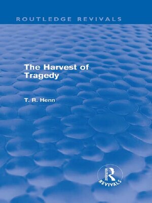 cover image of The Harvest of Tragedy (Routledge Revivals)